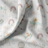 Printed Cotton EOLIA White / Orange